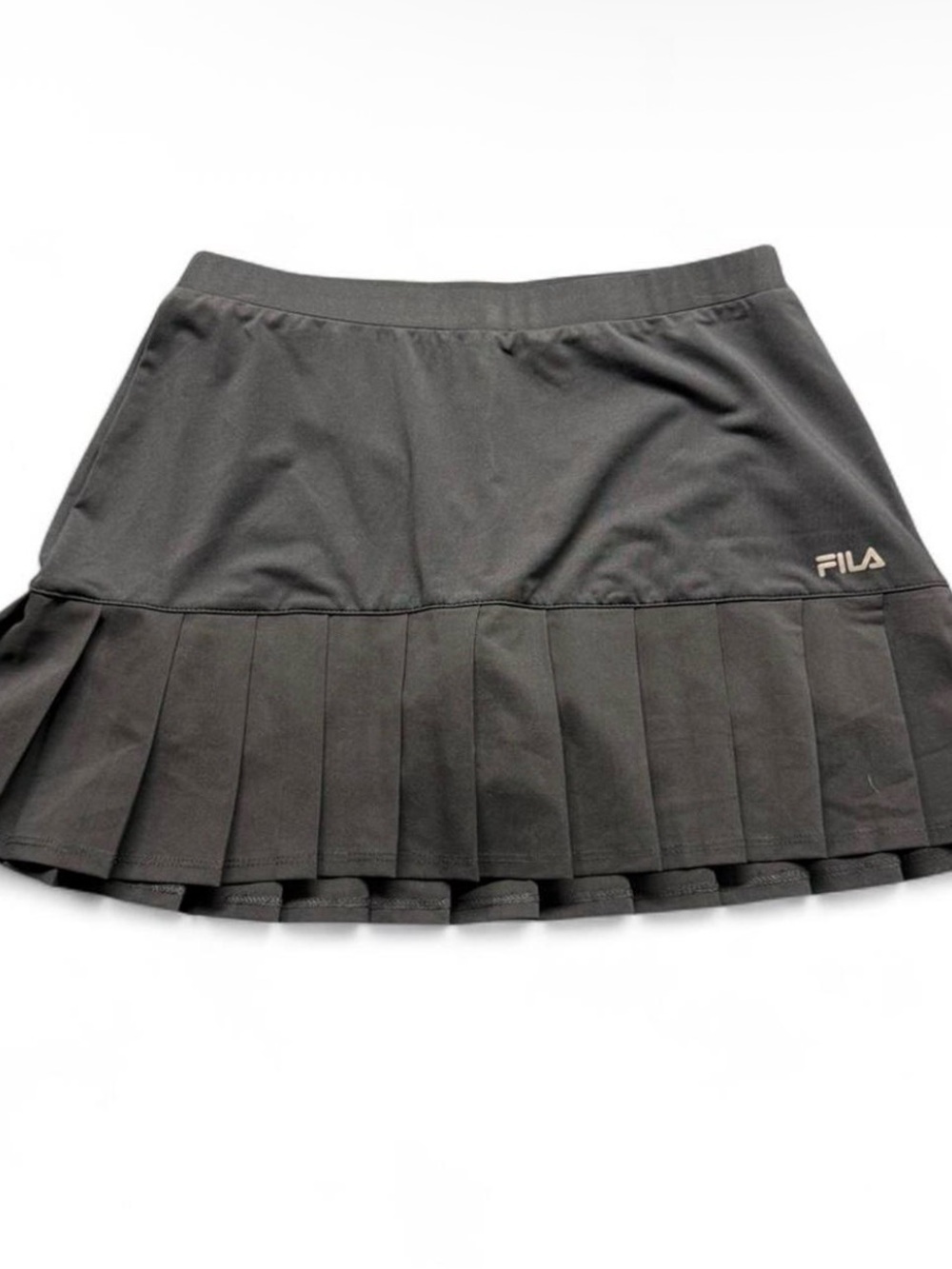 Fila Black Pleated A-Line Tennis Skirt